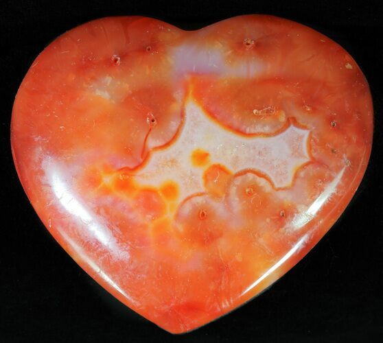 Colorful Carnelian Agate Heart #63072